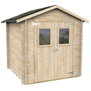 alce hobby 198x198 abri de jardin en bois avec fenêtres et porte à double battant 198x198x215 cm
