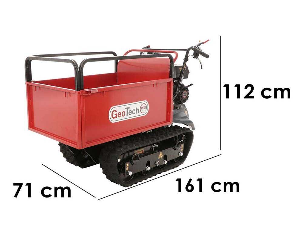 brouette à chenilles geotechpro geoporter h 540e hydro caisson extensible hydraulique 500kg brouette à chenilles geotechpro geoporter h 540e hydro caisson extensible hydraulique 500kg