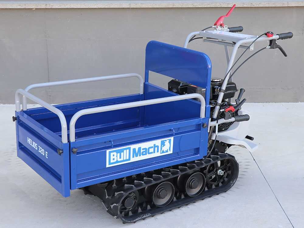 brouette à moteur à chenilles bullmach helios 320 e caisson extensible manuel 320kg brouette à moteur à chenilles bullmach helios 320 e caisson extensible manuel 320kg