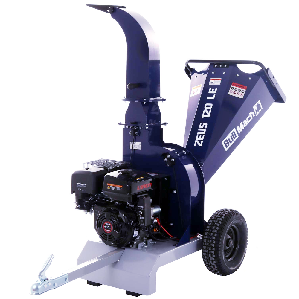 bullmach zeus 120 le broyeur thermique professionnel moteur à essence 15 cv avec démarrage électrique