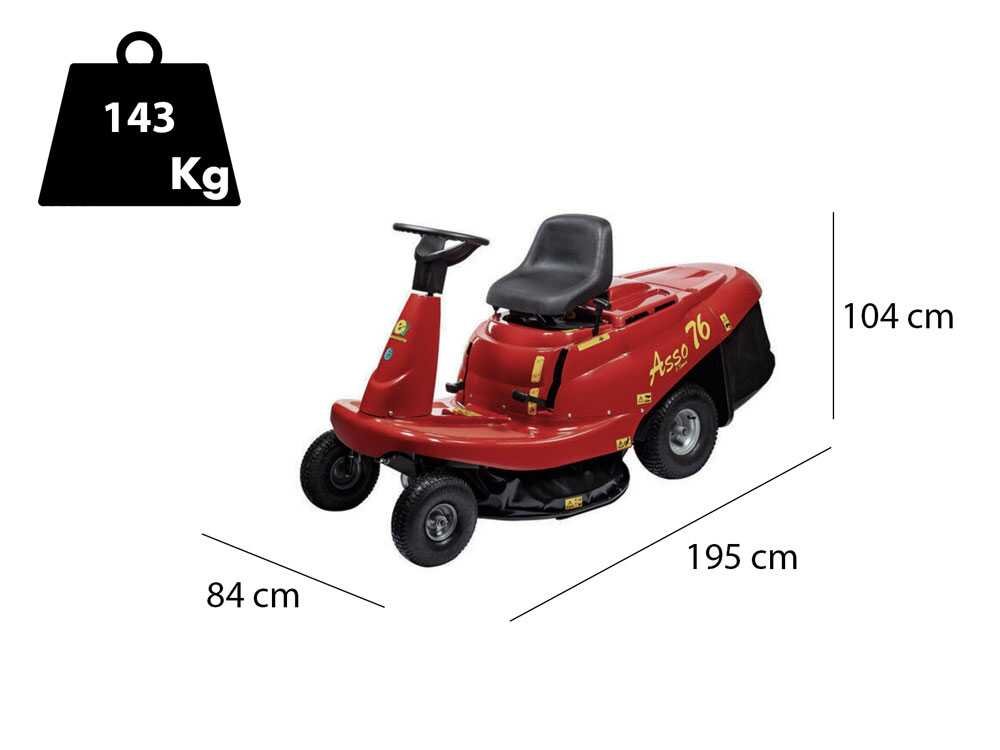 eurosystems asso 76 mini rider tondeuse rider autoportée boîte de vitesse manuelle largeur de coupe 76 cm eurosystems asso 76 mini rider tondeuse rider autoportée boîte de vitesse manuelle largeur de coupe 76 cm