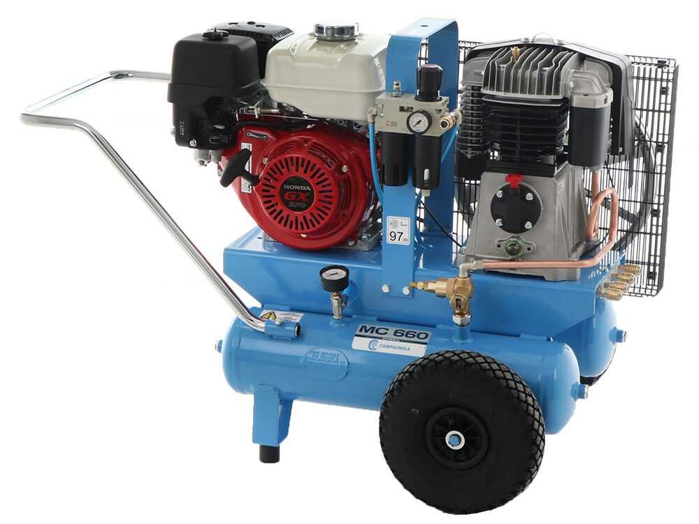 motocompresseur thermique campagnola mc 660 moteur à essence honda gx270 + 2 peignes vibreurs motocompresseur thermique campagnola mc 660 moteur à essence honda gx270 + 2 peignes vibreurs